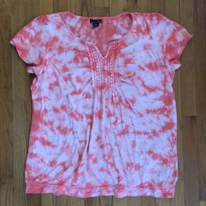 RXB Orange Tie Dye Flowy Top Size XXL